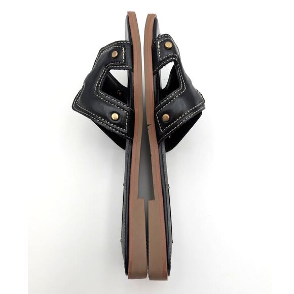 Steven New York Harlien Slide Sandal Open Toe Women's Black Size US6M EU36.5 - Picture 6 of 11